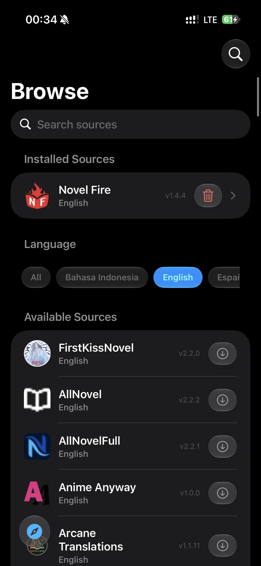 LNReader iOS sources